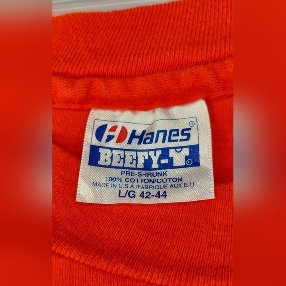 Vtg 80s 90s Adult Large T-shirt Tee Single Stitch USA Red Cottagecore Grandma - Picture 7 of 7